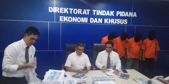 Bareskrim sita 2.970 lembar upal pecahan Rp 50.000, 4 pelaku diciduk