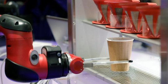 Canggihnya kedai kopi di Jepang ini baristanya robot
