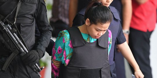 Sidang pembunuhan Kim Jong-nam, Siti Aisyah dibayar Rp 1,3 juta buat acara hiburan