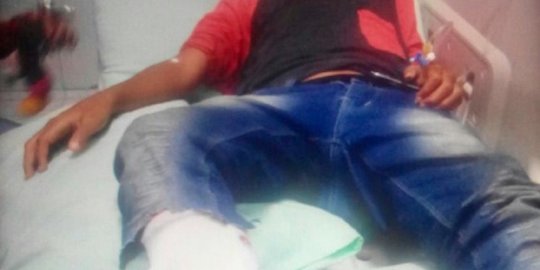 Kaki ABG tertembak saat polisi gerebek narkoba di permukiman padat Medan