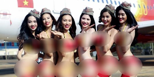 Gelar aksi lingerie di pesawat, maskapai Vietjet didenda otoritas penerbangan