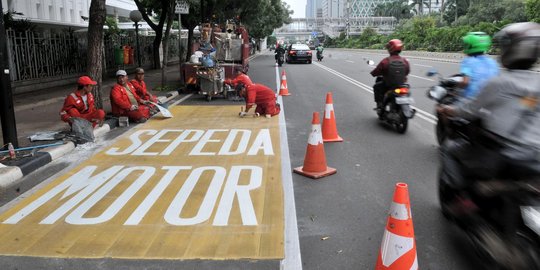 Mengukur efektivitas jalur motor di Jalan MH Thamrin