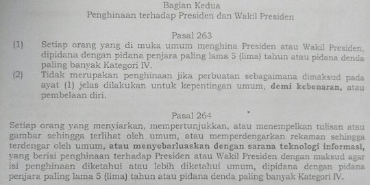 Revisi UU KUHP hidupkan lagi pasal penghinaan Presiden, Jokowi serahkan ke DPR