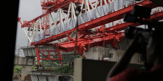 Begini kondisi bantalan crane yang ambruk dan tewaskan 4 pekerja