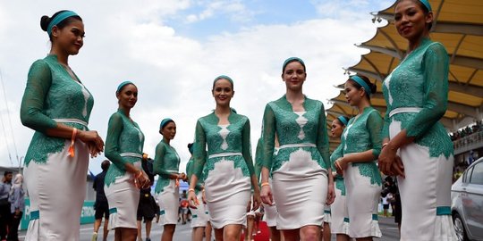 Pesona Grid Girls F1 yang terancam dihapus