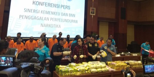 BNN dan Bea Cukai amankan 110 Kg sabu & 18 ribu ekstasi jaringan Aceh dan Medan