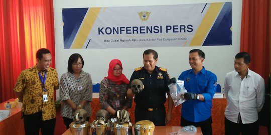 Bea Cukai di Bali gagalkan penyelundupan 24 tengkorak ke Belanda