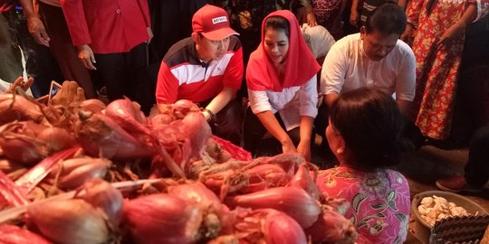 Blusukan di Pasar, Puti berikan harapan baru bagi Petani dan Pedagang Brambang