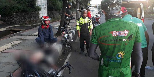 Kronologi tabrak lari yang dialami Produser RTV di Jl Gatot Soebroto
