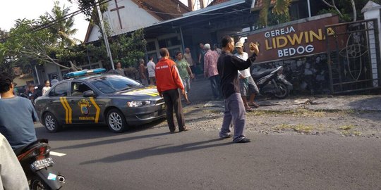 Lawan polisi pakai pedang, penyerang Gereja di Sleman ditembak bagian kaki