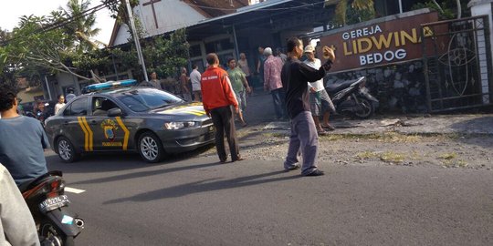 Densus 88 diterjunkan selidiki penyerangan gereja di Sleman