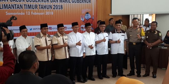 KPU tetapkan 4 pasangan Cagub Cawagub Kaltim