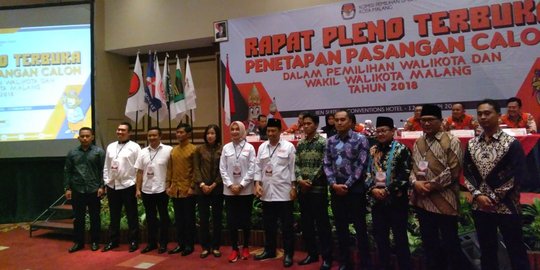 Masing-masing calon wali kota dan wakil wali kota Malang dikawal empat polisi