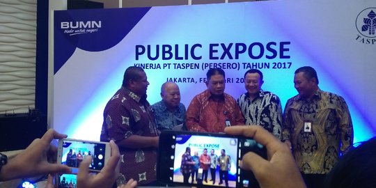 Laba Taspen 2017 tercatat Rp 721,7 miliar, tumbuh 192 persen