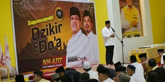 Sah jadi paslon Gubernur Sulsel, NH-Aziz zikir bersama masyarakat