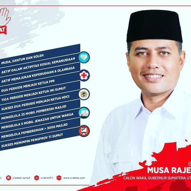 musa rajekshah cawagub sumatera utara dan sepupu raline shah