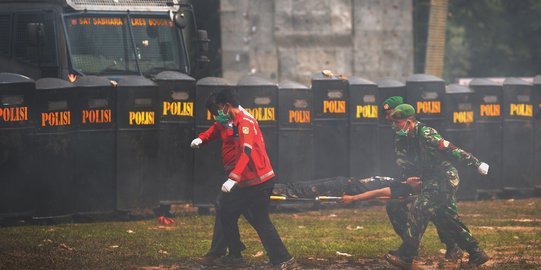 Simulasi pengamanan Pilkada serentak 2018 di Bogor