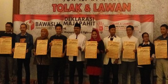 Dua paslon Pilgub Jatim komitmen tolak politik uang & politisasi SARA