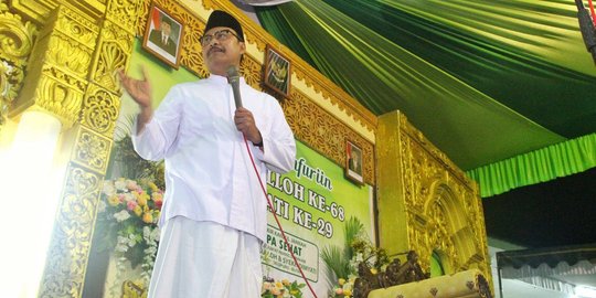 Keakraban Gus Ipul saat sowan ke Pesantren Modern Al-Rifa'ie & An-Nur Malang