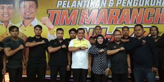 Nurdin Halid minta relawan kawal atribut kampanye