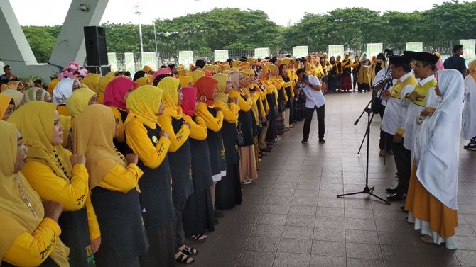 tim perempuan pejuang bergerak menangkan nh aziz di makassar