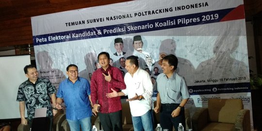 Poltracking soal elektabilitas Cawapres: AHY 12,4 %, Anies 12,1 %, Gatot 11,4 %