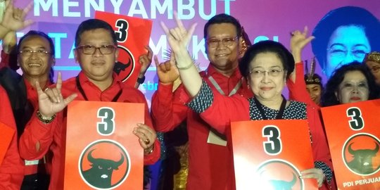 Megawati: Nomor urut tiga itu 'Metal'