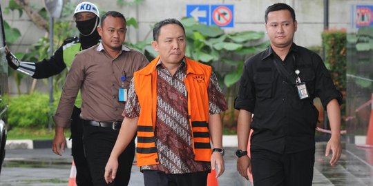 Pemeriksaan perdana Bupati Halmahera Timur Rudi Erawan di KPK