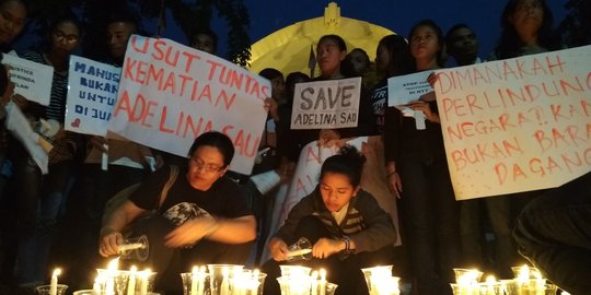 Aksi seribu lilin warga Kupang protes moratorium TKI