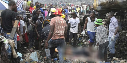Gundukan sampah runtuh di Mozambik, 17 orang tewas tertimbun