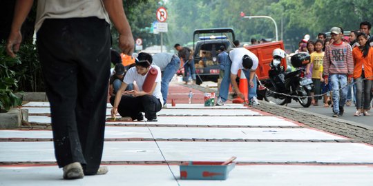 Akhir Februari, konsep penataan trotoar Sudirman-Thamrin segera diumumkan