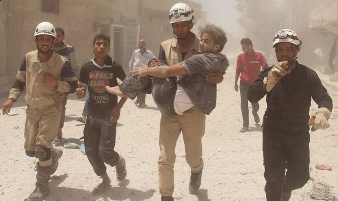 white helmets