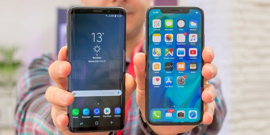 Spesifikasi Samsung Galaxy S9 vs iPhone X, Apple kalah telak!