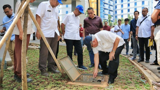 menteri pupr basuki hadimuljono cek wisma atlet
