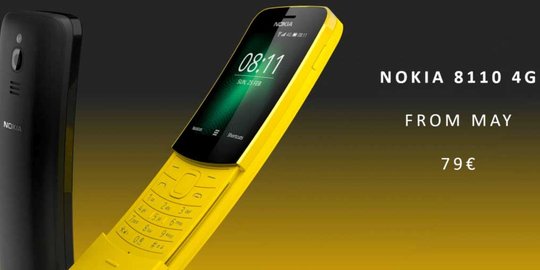 Ponsel 'pisang' ala Nokia hadir kembali