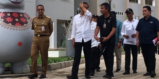 Cek kesiapan tampung peserta Asian Games, Jokowi tinjau Wisma Atlet Kemayoran