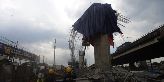 Dua karyawan PT Wasikta jadi tersangka girder Tol Becakayu roboh