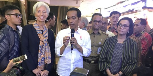 Ekspresi kesenangan bos IMF dapat sambutan hangat dari pemerintah Jokowi