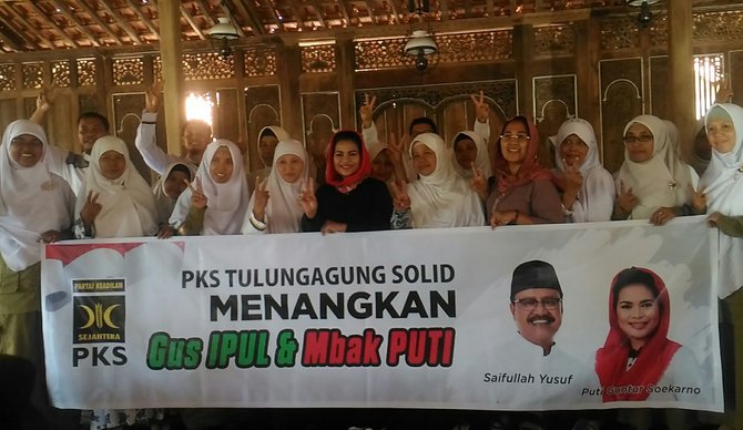 kader perempuan pks tulungagung siap menangkan gus ipul puti