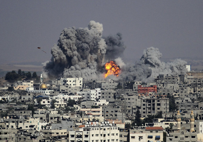 serangan udara israel di gaza