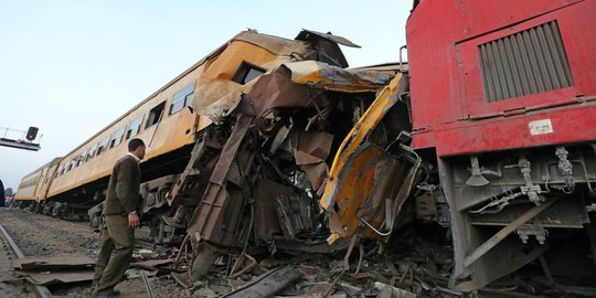 15 Orang tewas dalam kecelakaan kereta di Mesir