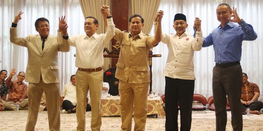 Keakraban Prabowo dan pimpinan partai koalisi bahas persiapan Pilgub Jabar