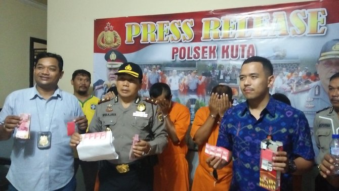 pengedar narkoba di kuta ditangkap polisi