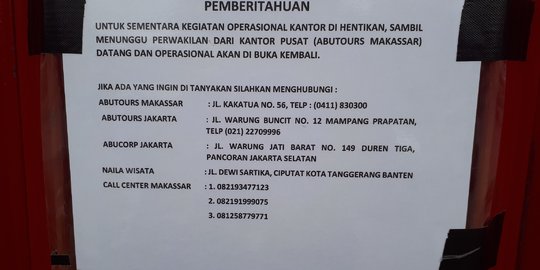 1.600 Calon jemaah di Samarinda diduga jadi korban Abu Tours