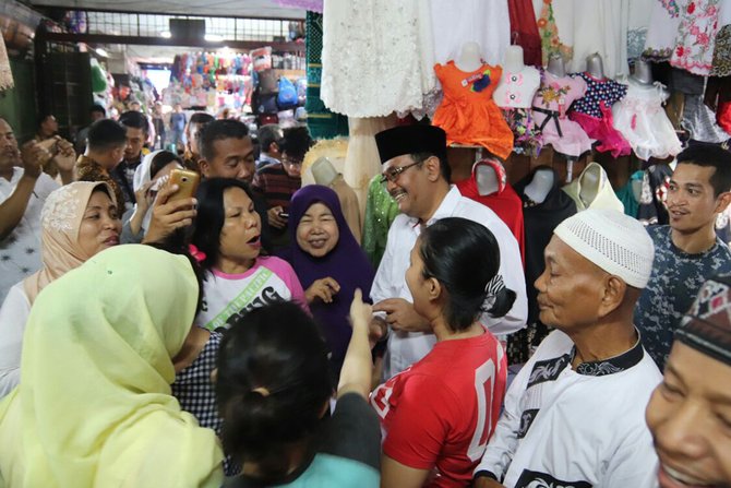 djarot di pasar simpang limun