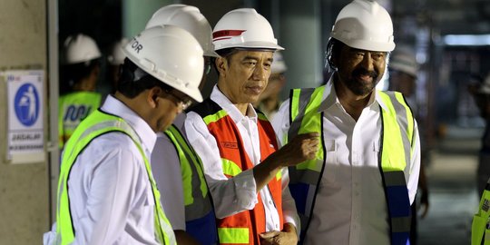 Ini alasan Jokowi ajak Surya Paloh ikut tinjau proyek MRT