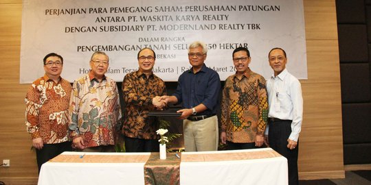 Gandeng Modernland Realty, Waskita Karya Realty bangun toll road city di Bekasi