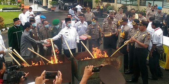 Sepanjang 2018, Polres Pasaman amankan 63 kilogram ganja