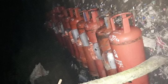 Tempat penyuntikan gas bersubsidi di Tangsel digerebek, 7 pekerja diamankan