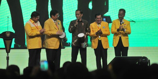 Jokowi belum ajak Golkar bahas tim internal penjaringan cawapres